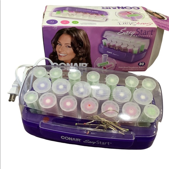 conair Other - Conair Easy Start Hairsetter Heated Curlers Multi Sized Rollers Styling HS15